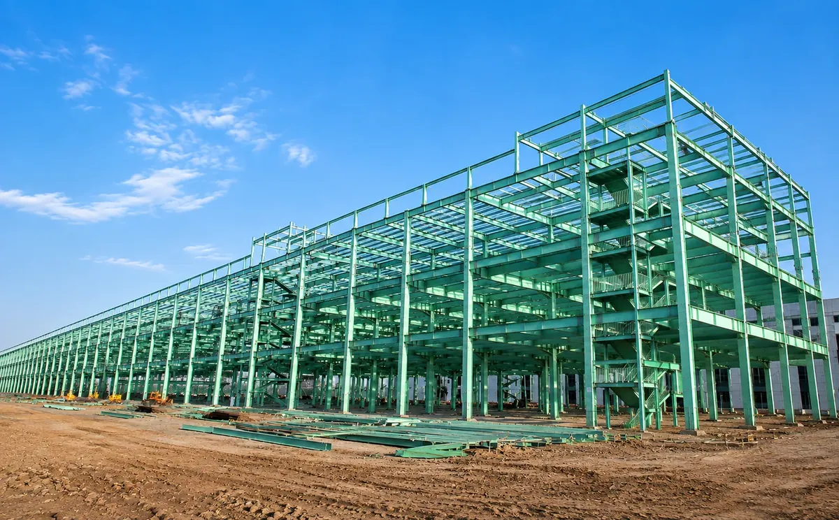 Three-storey steel frame workshop for Zhengzhou Taiheng Machinery